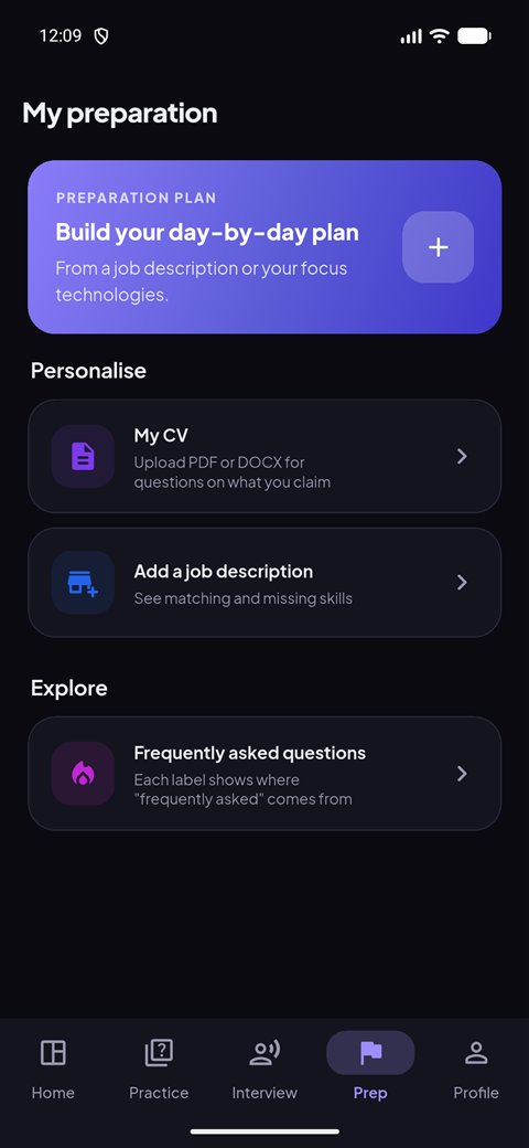 Klyro: Prep screen